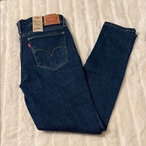 Levi's 711 Skinny Mid Rise Indigo Blue Jeans